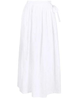 スカート Chloe White linen Paloma ChloAC x Eres skirt Chloé Chloe Woman White Linen Paloma Chloe X Eres Skirt