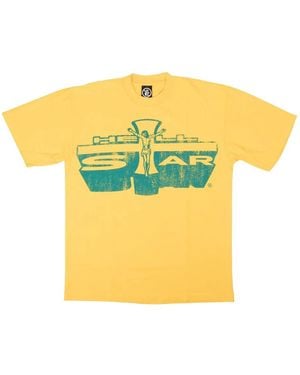 HELLSTAR Graphic-Print T-Shirt - Yellow