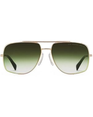 Dita Eyewear Midnight Special Geometric-Frame Sunglasses - Green