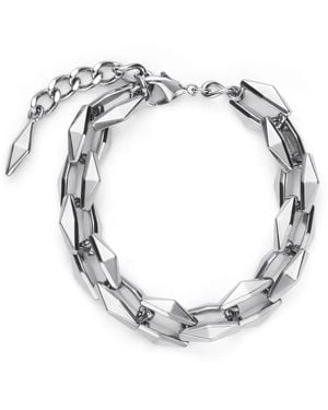 Jimmy Choo Pulsera de cadena con apliques - Metálico