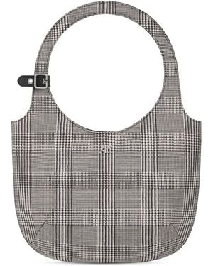 Courreges Prince Of Wales Holy Tote Bag - Grey