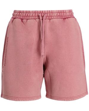 New Amsterdam Drawstring Cotton Shorts - Red