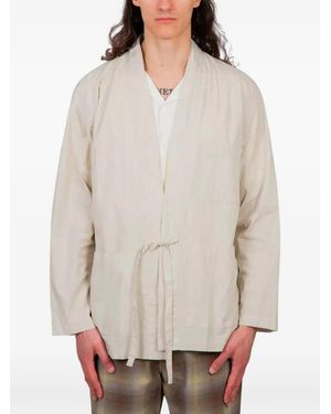 Universal Works Tie-Front Jacket - White