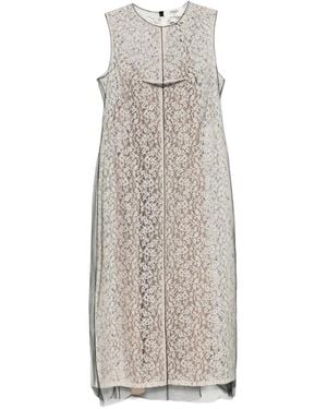 Fendi Lace Midi Dress - White