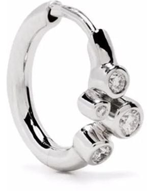 Maria Black 14Kt Elena Diamond Huggie Earring - White