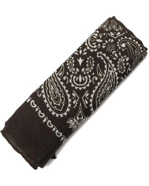 Destin Paisley-Pattern Bandana - Brown