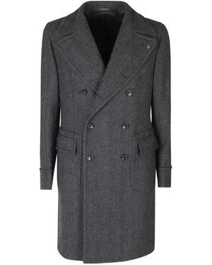 Tagliatore Carlo Double-Breasted Coat - Gray