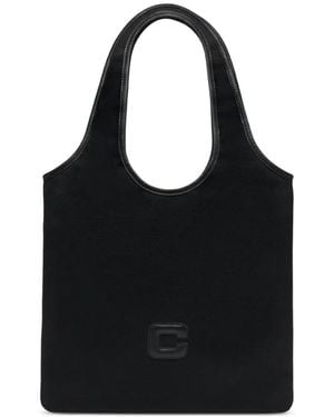 CAREL PARIS Sac À Main Alesia À Bords En Cuir - Black