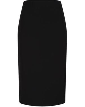 Elisabetta Franchi Concealed Zip On The Back Skirt - Black