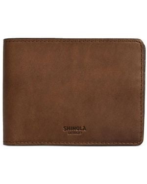 Shinola Slim Bifold Wallet - Brown