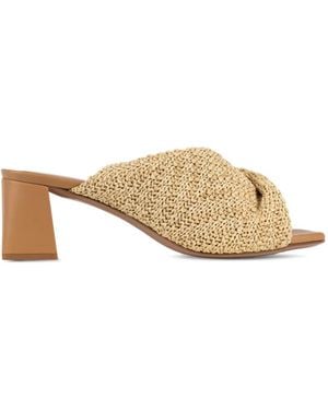 Gedebe Mariel Woven Twist-Detail Sandals - Natural
