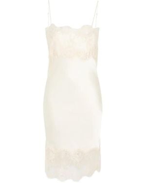 Herskind Linus Lace-Trim Mini Dress - Bianco