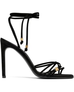 Amiri Ma Tie-Fastening Heeled Court Shoes - Black