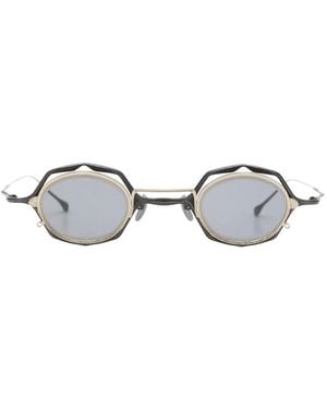 Rigards X Ziggy Chen Geometric-Frame Clip-On Glasses - White