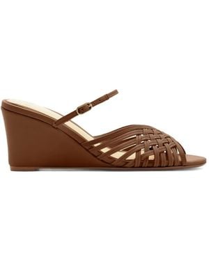 Alexandre Birman Lilian Woven Mules - Brown