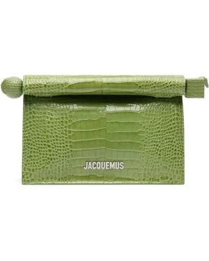 Jacquemus The Small Ronde Carré Clutch Bag - Green