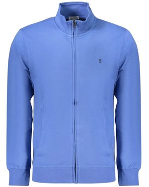 COVERI MOVING Sweat En Coton À Fermeture Zippée - Blue