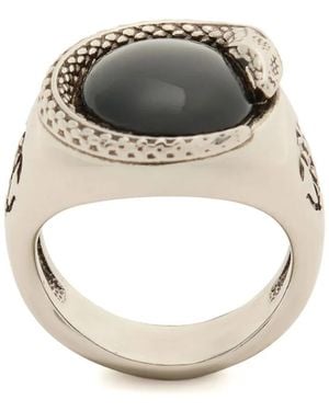 Roberto Cavalli Anello Snake - Bianco