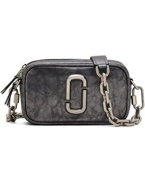 Marc Jacobs The Metallic Big Shot Crossbodytas - Zwart