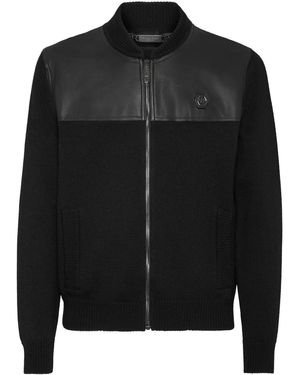 Philipp Plein Skull Bomber Jacket - Black