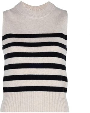 Altuzarra Gil Horizontal-Stripe Vest - White