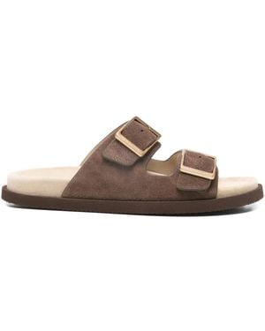 Brunello Cucinelli Leather Sandals - Brown