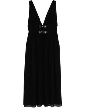 Cynthia Rowley Amelie Midi Dress - Black