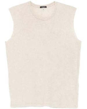 R13 Acid-Wash Sleeveless T-Shirt - White