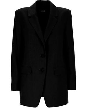 Marella Flap-Pocket Blazer - Black