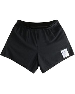 Satisfy Mesh-Panel Shorts - Black