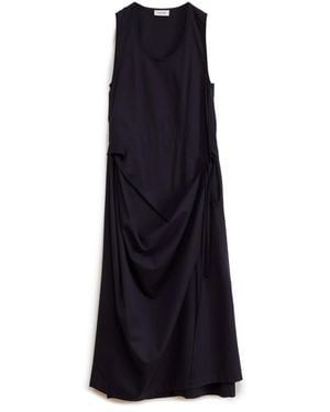 Lemaire Abito Midi In Cotone - Blu