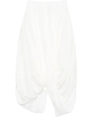 TOTEME Asymmetric Midi Skirt - White