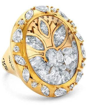 Buddha Mama Anello Lotus - Metallizzato