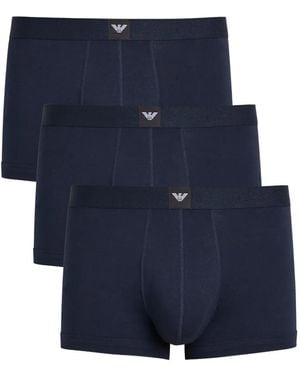 Emporio Armani ロゴ ボクサーパンツ セット - ブルー
