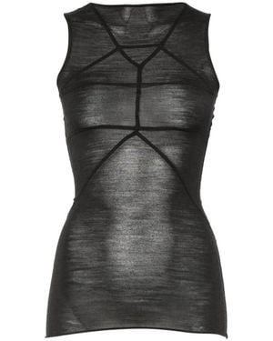 Rick Owens Sheer-Oberteil - Schwarz