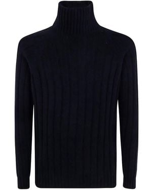 Nuur Ribbed Roll-Neck Jumper - Blue