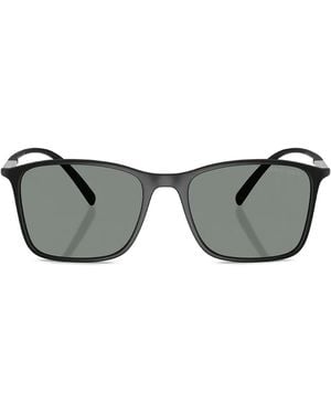 Giorgio Armani Matte Rectangle Sunglasses - Grey