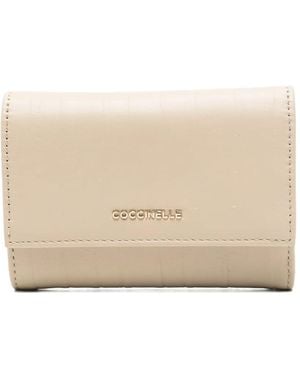 Coccinelle Plissé-Effect Wallet - Natural