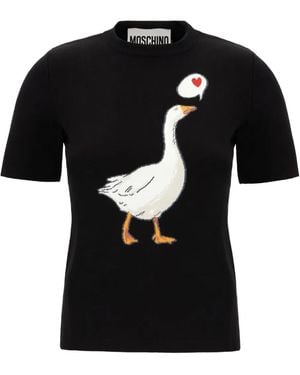 Moschino ショートスリーブ セーター - ブラック