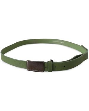 CoSTUME NATIONAL Logo-Engraved Buckle Belt - Green