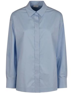 Peserico Polo-Collar Plain Shirt - Blue