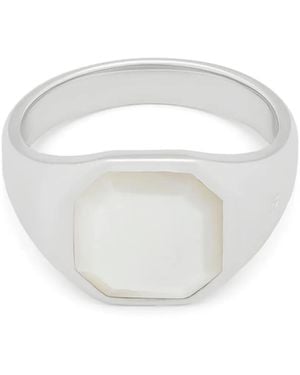 Tom Wood Anello Dan - Bianco