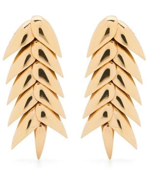 Bevza Short Spikelet Earrings - Metallic