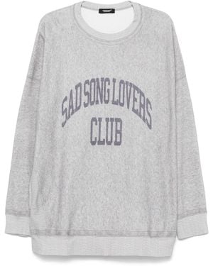Undercover Sudadera con eslogan estampado - Gris