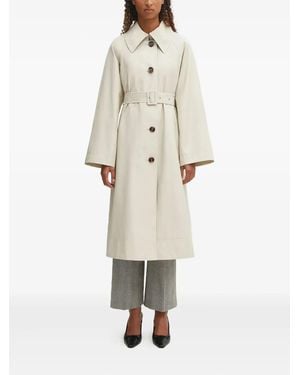 Barbour Belted Buttoned Coat - Natural