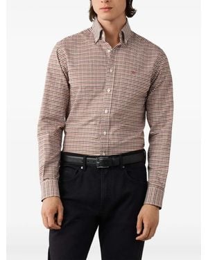 Hackett Hemd Mit Vichy-Karo - Blau