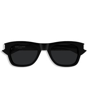 Saint Laurent Lunettes De Soleil À Monture Rectangulaire - Noir