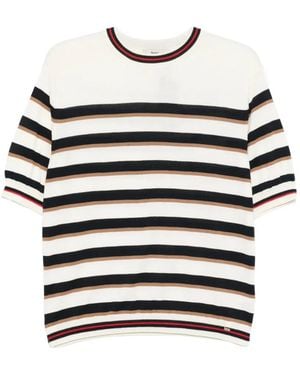 Herno Striped Short-Sleeve T-Shirt - White