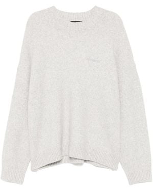 Represent Marled-Knit Jumper - White