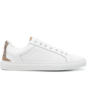 Herno Leather Trainers - White